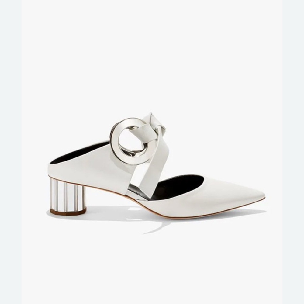Proenza Schouler Black Leather Mules with Sleek Design